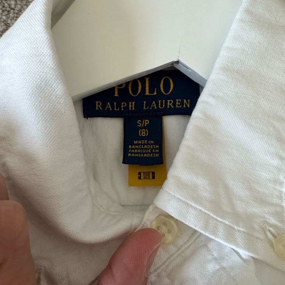 Polo by Ralph Lauren White Short Sleeve Shirt kids - Picture 2 of 3